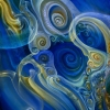 Blaue Spiral