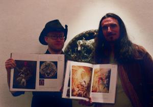 Kris Kuksi and myself with our pages in Metamorphosis