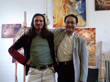 In my London studio with Shoji Tanaka