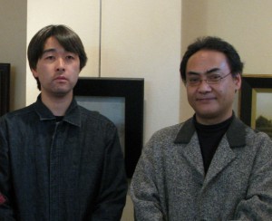 Satoshi Sakamoto (aritst), Shoji Tanaka (aritst and exhibition organizer)