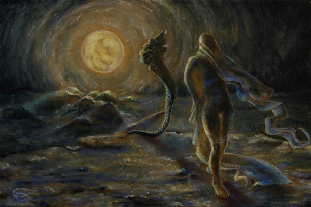 "Ode to the Night", Leo Plaw, 30 x 20 cm, oil on canvas