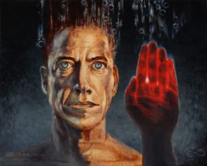 "Open Hand", Leo Plaw, 30 x 34cm, oil on canvas