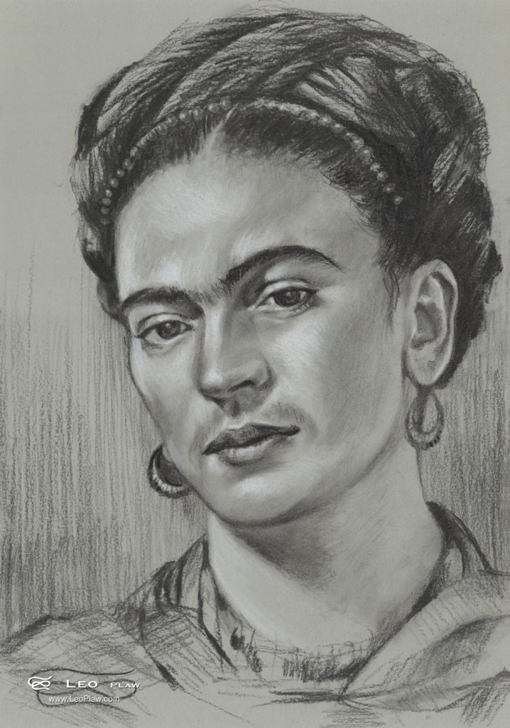"Frida", 24 x 34cm, pencil on paper