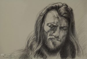 "Estas Tonne", Leo Plaw, 34 x 24, graphite pencil on paper