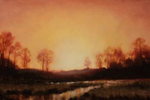 "Landscape 20190319", Leo Plaw, 30 x 20cm, oil on canvas