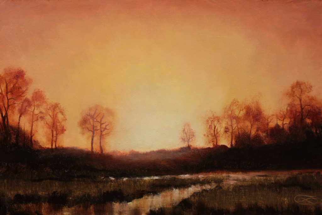 "Landscape 20190319", Leo Plaw, 30 x 20cm, oil on canvas