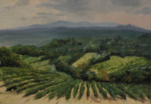 "Landscape 20190824", Leo Plaw, 30 x 21cm, oil on canvas