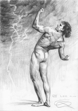 "Figure 40 - Drawing", Leo Plaw, 21 x 30cm, graphite pencil on paper 300gsm